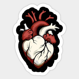 Anatomy Human Heart Sticker